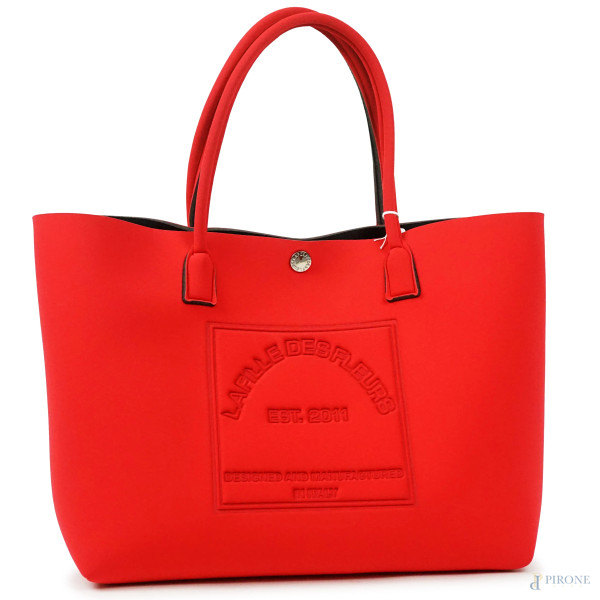 La fille des fleurs - designed and manufactured in Italy, borsa rossa a ...