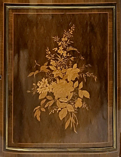 Servante in satinwood, fine del XIX secolo, cm 112x116x96, (difetti)