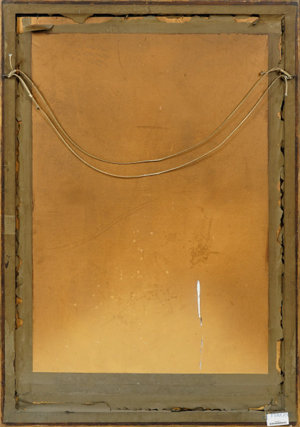 Ritratto di donna, pastello su carta, cm 105x70, firmato e datato "1907" in basso a destra, entro...