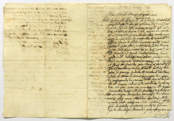 Antico raro manoscritto settecentesco umbro riferibile alla città di Leonessa