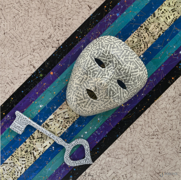 Jiri Kolar x Rosenthal, Ars Poetica, 1986, es 219/1000, cm 38x38x11