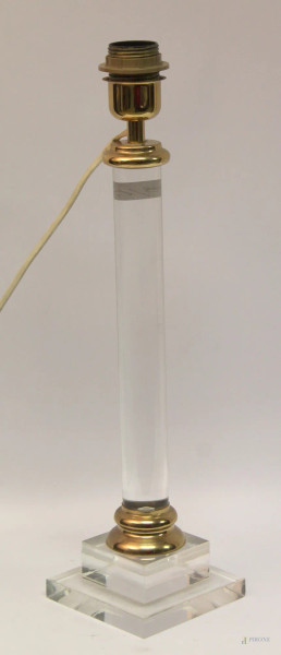 Lume da tavolo in plexiglass, h.46 cm
