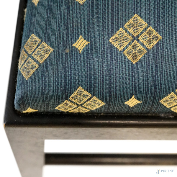 Quattro sedie Ingram con schienale alto, Mackintosh per Cassina, anni '80, in legno laccato nero,...