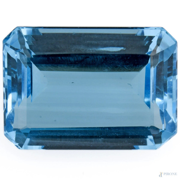 Topazio azzurro, Brasile, ct 20, mm 13x18x7,8