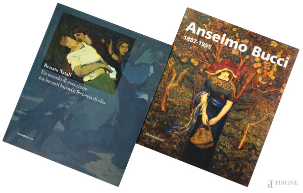 Lotto di due libri d'arte: "Anselmo Bucci 1887-1955"; "Renato Natali, un mondo di eccezione tra incanti lunari e frenesia di vita"