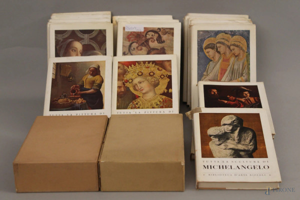 Lotto di ventidue volumi su l'arte edito da Rizzoli
