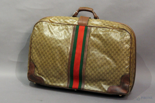 Valigia Gucci anni 70, cm 70 x 45.