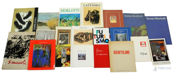 Lotto composto da 20 libri sugli artisti italiani del Novecento