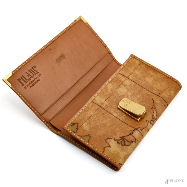 Lotto composto da Borsa e portafoglio Alviero Martini Prima Classe, misure borsa cm 21x34x13, mis...