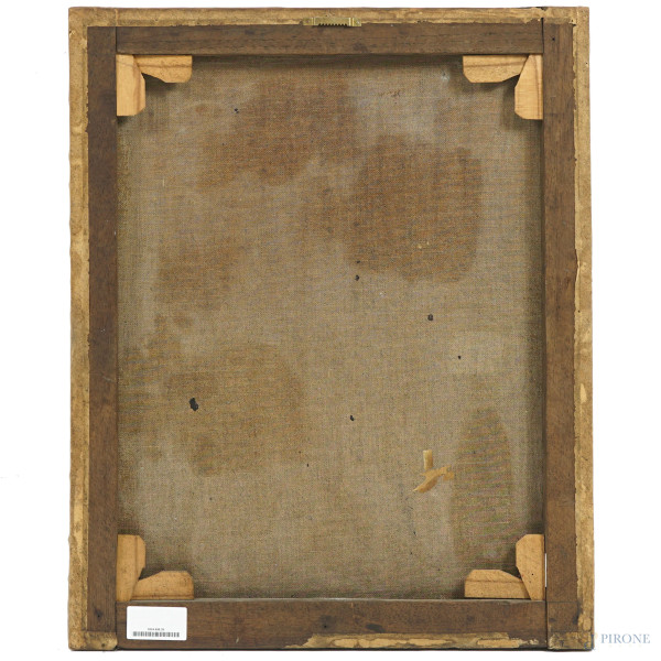 Ritratto della figlia Faustina come allegoria della pittura, olio su tela, cm 62,5x50