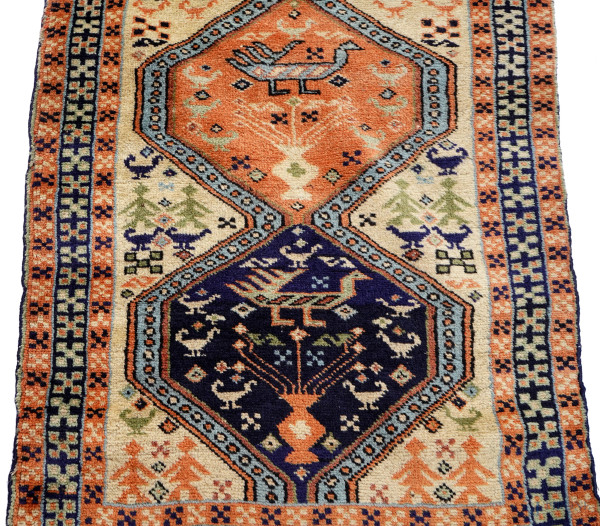 Tappeto persiano, cm 79,5x310, (difetti)
