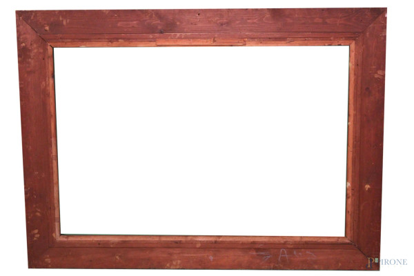 Cornice di linea rettangolare in legno, 120x80 cm - Asta Asta a