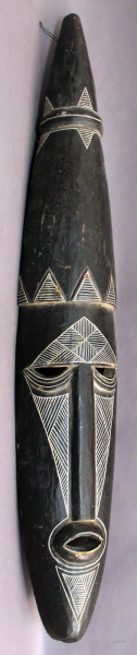 Maschera in legno, Arte Africana, H massima 101 cm.