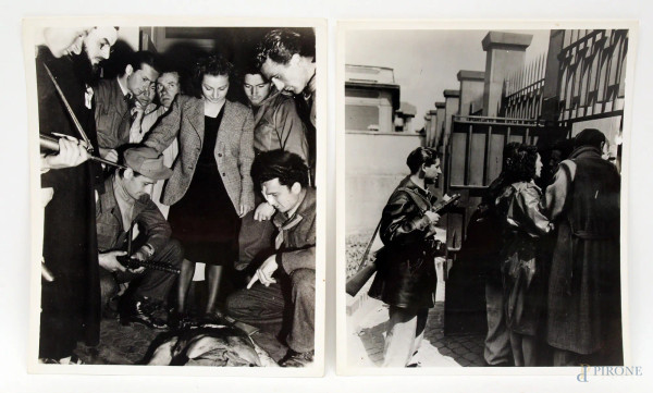 Lotto composto da due fotografie originali del periodo fascista.