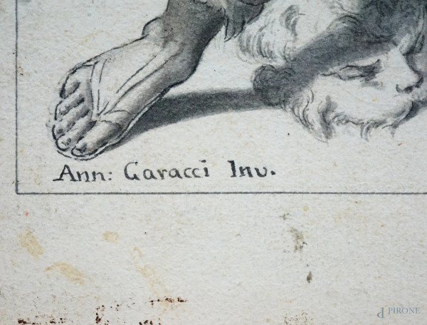 Annibale Carracci (1560.1609) copia da, Anchise discalza Venere