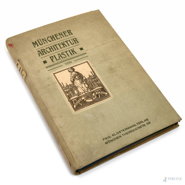 Munchener Architektur Plastik von Julius Seidler, (segni di usura, difetti)
