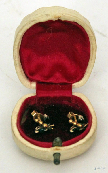 Orecchini in oro basso