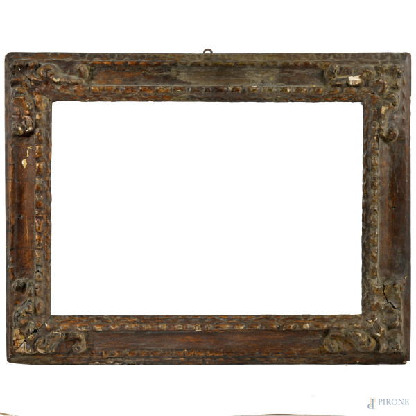 Coppia di paesaggi con figure e armenti, XIX secolo, olio su tela, cm 45,5x62, (craquelure, sollevamenti  [..]