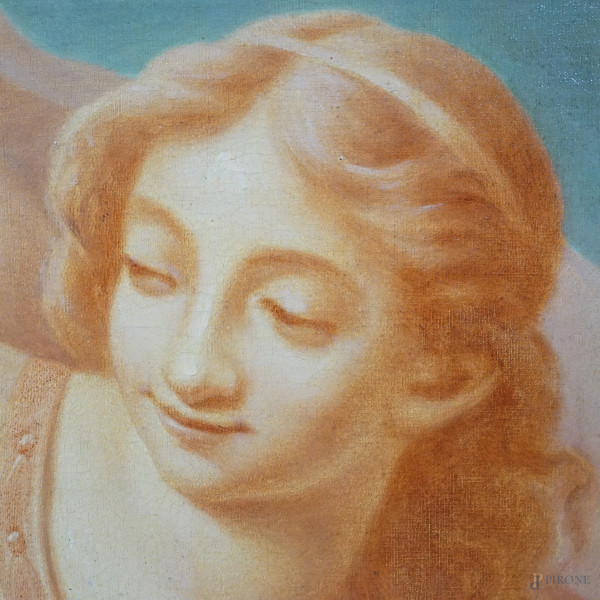 Allegoria dell'Estate, XIX secolo, olio su tela, firmato in basso a destra, cm 97,5x116