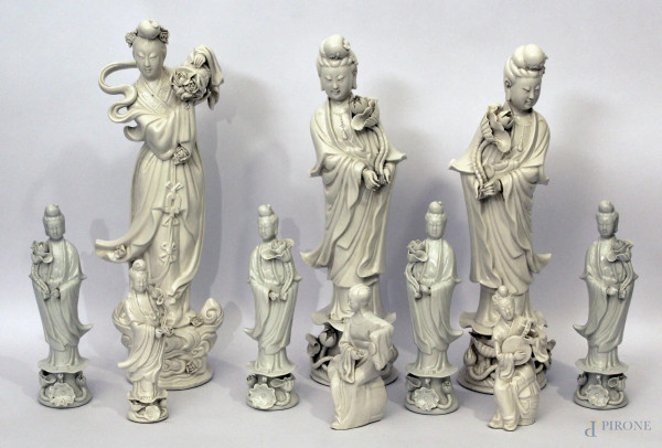 Lotto di dieci sculture