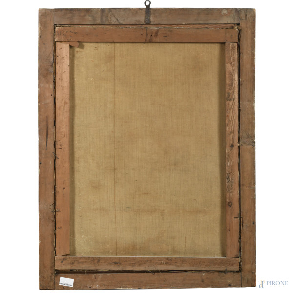 Sposalizio della Vergine, XVIII secolo, olio su tela, cm 100x76, (abrasioni, sollevamenti e cadut...