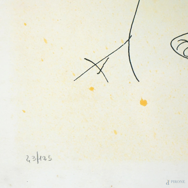 Nudi, litografia, cm 70x50, es.43/125, firmato, entro cornice.