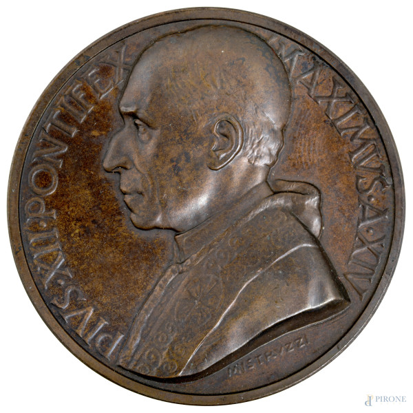Lotto di 29 medaglie in bronzo dello Stato Pontificio, diametro massimo 4,5, (difetti)