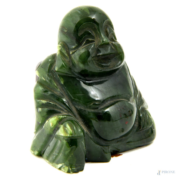 Lotto di quattro sculture in pietre dure, XX secolo, misura massima altezza cm 6,5