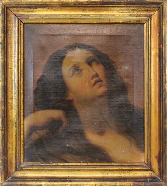 Maria Maddalena, olio su tela, cm 51x44,5, XVIII secolo, entro cornice.