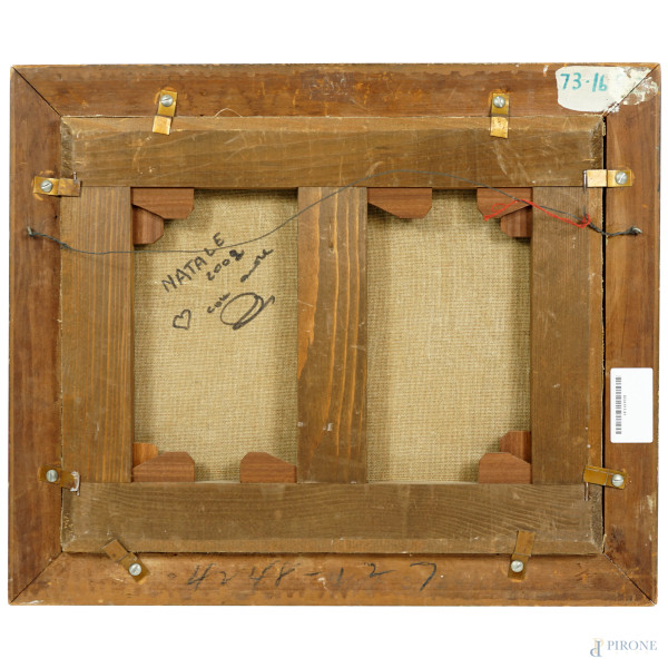 Raymond Desvarreux Pau (1876 – Parigi 1961), Ritratto di due militari, olio su tela, cm 33x41, fi...