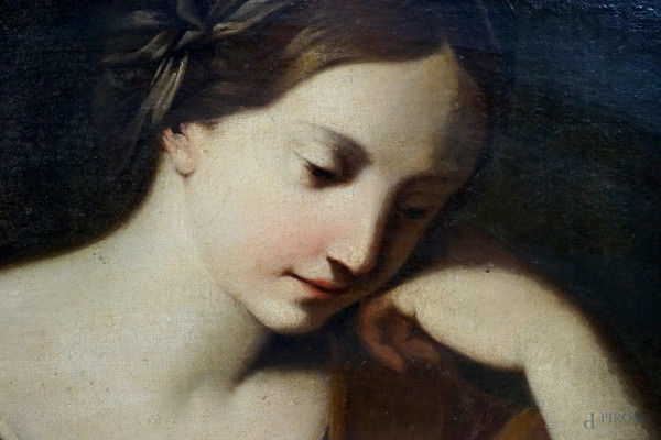 Scuola bolognese del XVIII secolo, Sibilla Persica, olio su tela, cm 86x68,5, entro cornice