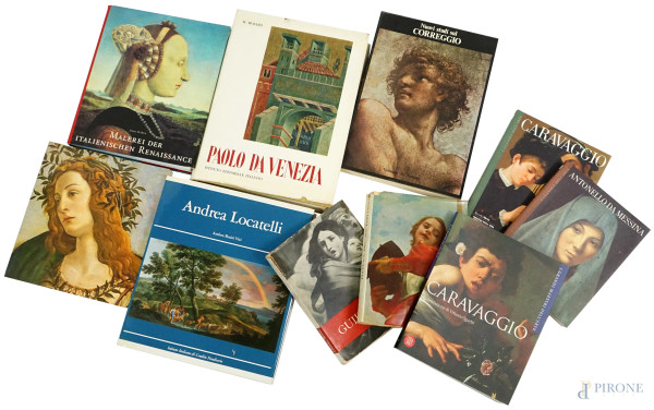 Lotto composto da 10 libri sull'arte 