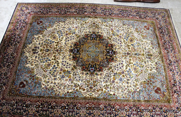 Tappeto orientale in seta, 313x425