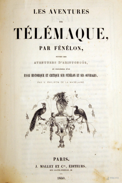 Le avventure di Telemaco, periodo 1840.
