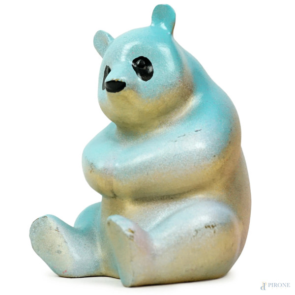 Panda BA, scultura in bronzo, cm 13, numero 355.