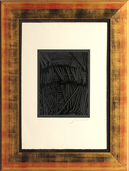 Emilio Scanavino - Lito, numero VIII/XXV, cm 66 x 45, entro cornice.