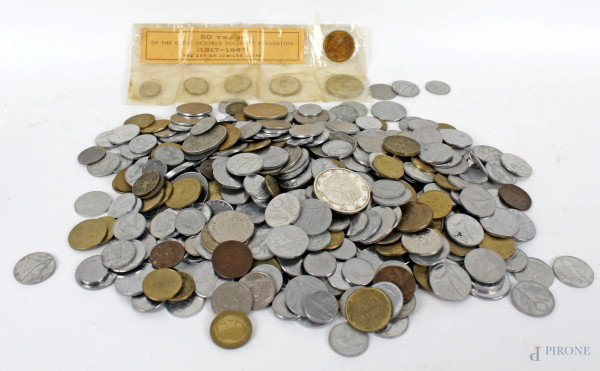 Lotto di varie monete e medaglie