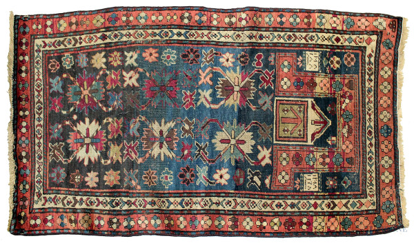 Antico tappeto Schirvan preghiera, cm 140x74.