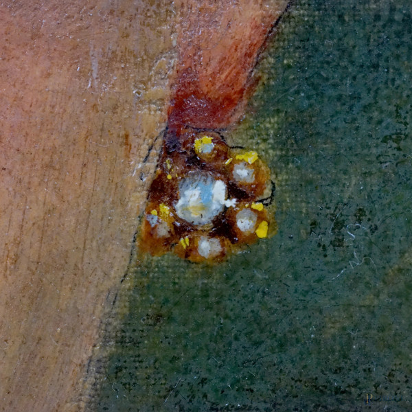 Ritratto di donna, olio su tela, cm 33x25,5, XX secolo, in cornice. - Asta  ASTA A TEMPO DI ANTIQUARIATO E ARTE MODERNA - Aste Pirone