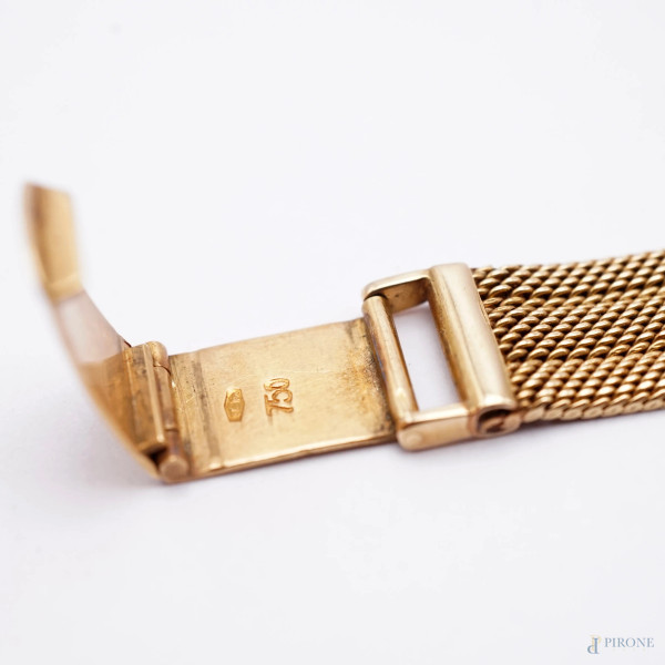 Orologio Zenith da donna in oro 18 KT, quadrante diamentro cm 2,2, lunghezza cm 18, peso totale g...