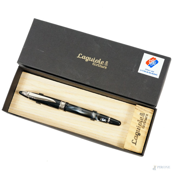 Penna stilografica Laguiole, lunghezza cm 15, entro scatola originale