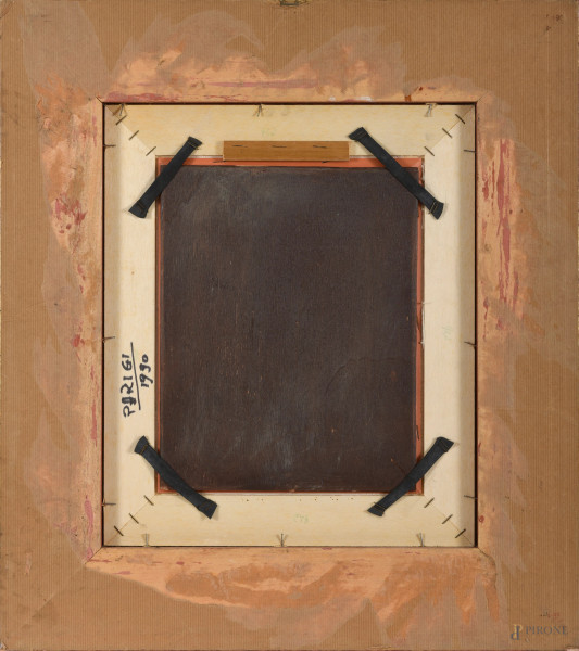 Giuseppe Migneco, Nudo di donna, olio su tavola, cm 29,5x23,5 entro cornice, firmato e datato 88 ...