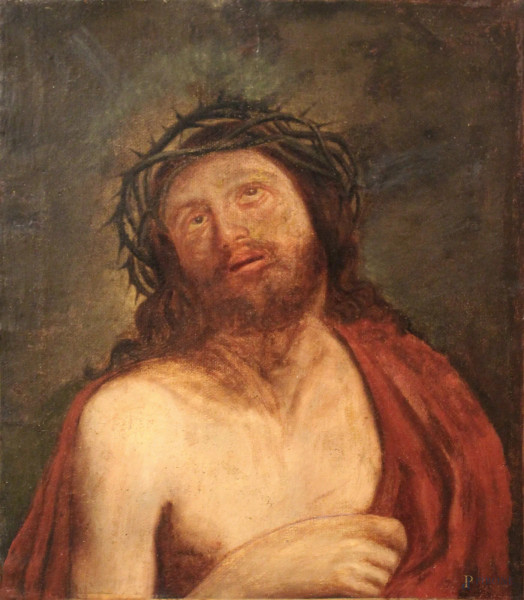 Da Guido Reni, Cristo, olio su tela, XIX sec., cm 53 x 46.