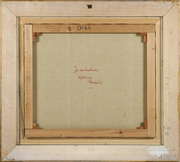 Antonio Pasciuti (1937-2021), Paesaggio primaverile, olio su tela, cm 60x70, firmato in basso a s...