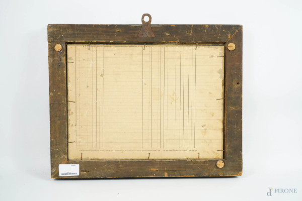 Il carretto, olio su cartone, XX secolo, cm 33.5x45.5, entro cornice