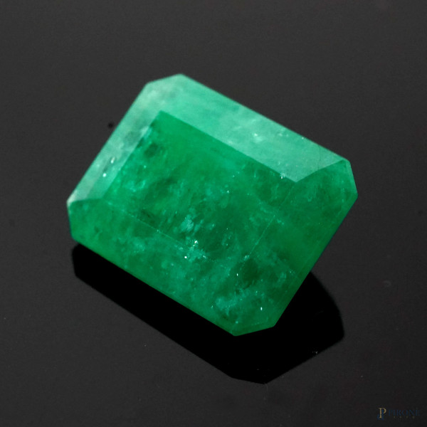 Smeraldo rettangolare di 15 CT