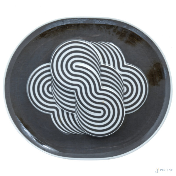 Natale Sapone x Rosenthal, Piatto dell'Anno Jahresteller 1972, es. 1339/3000, cm 30x35