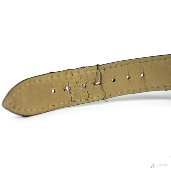 Orologio da polso Baume & Mercier, con cassa in oro 18 kt, cinturino in pelle non pertinente, dia...