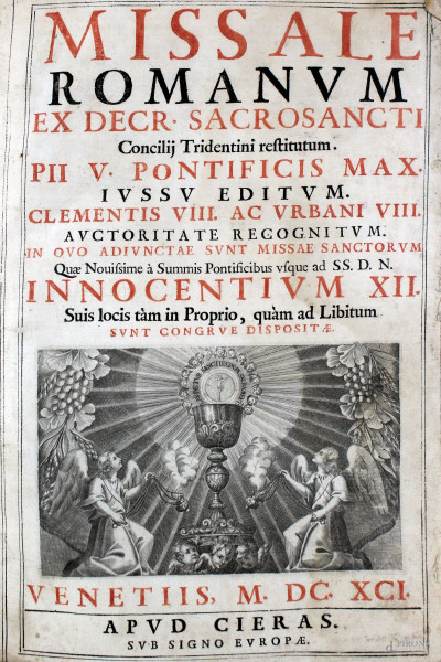 Messale romano del 1691