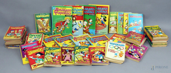 Lotto di 41 fumetti Topolino e Almanacco anni '70